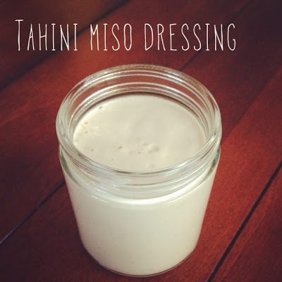 tahini miso dressing