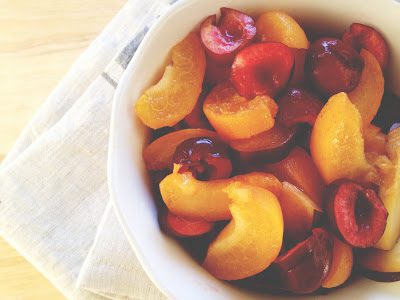 apricot and cherry bowl