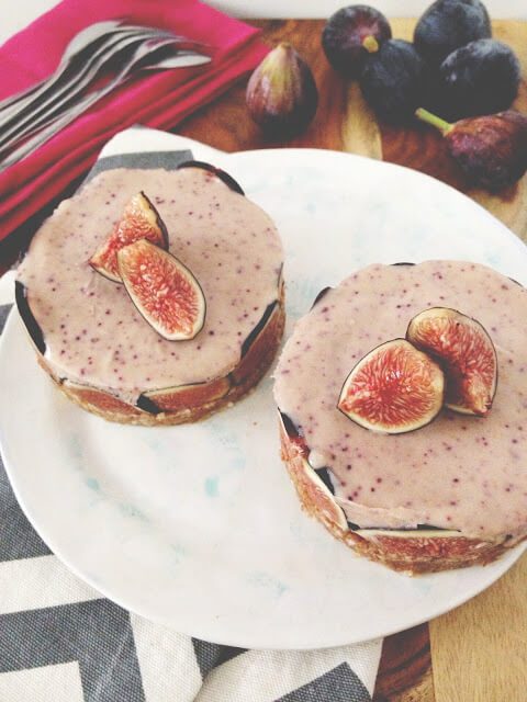 raw vegan fig cheesecake