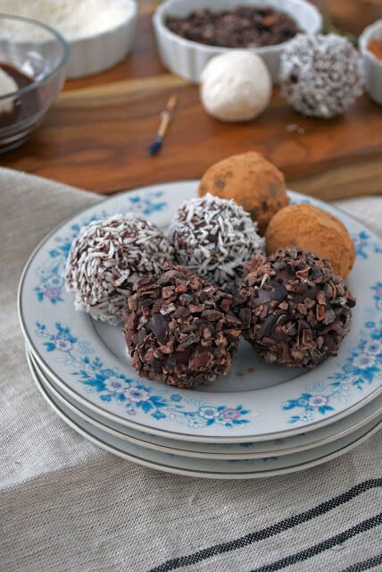 raw vegan coconut truffles