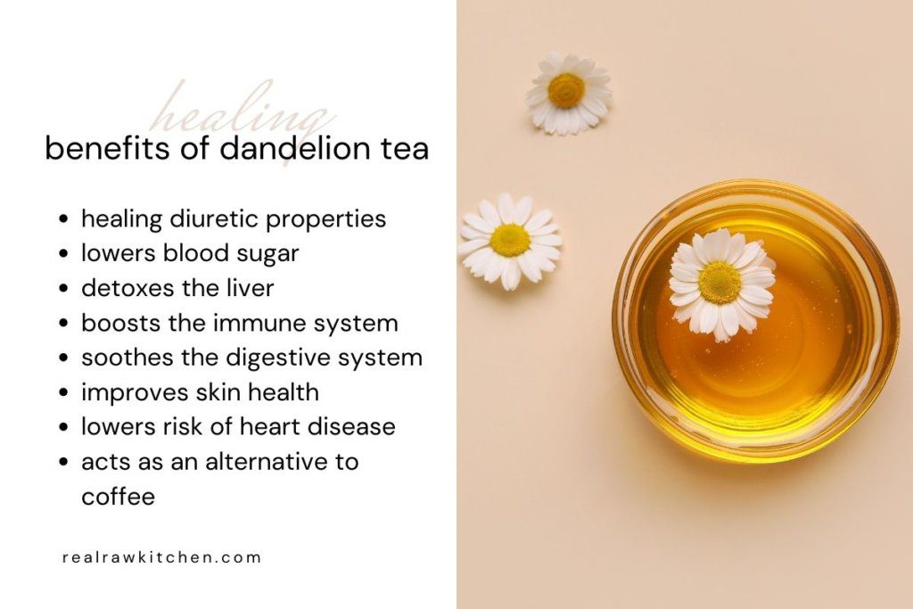 healing benefits of dandelion tea
