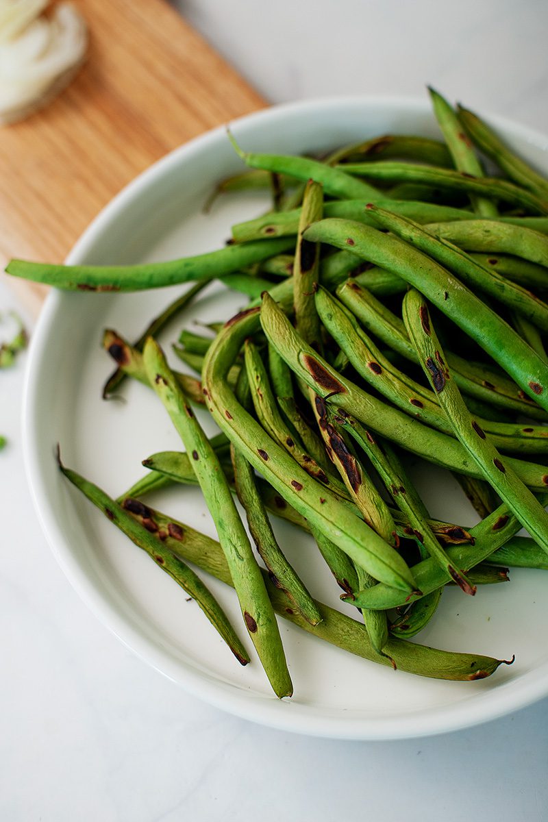 green beans with onions and garlic step-by-step (8)