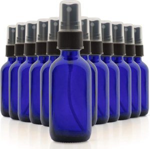 2oz Glass Spray Bottles for Essential Oils, Small Empty Spray Bottle, Fine Mist Spray