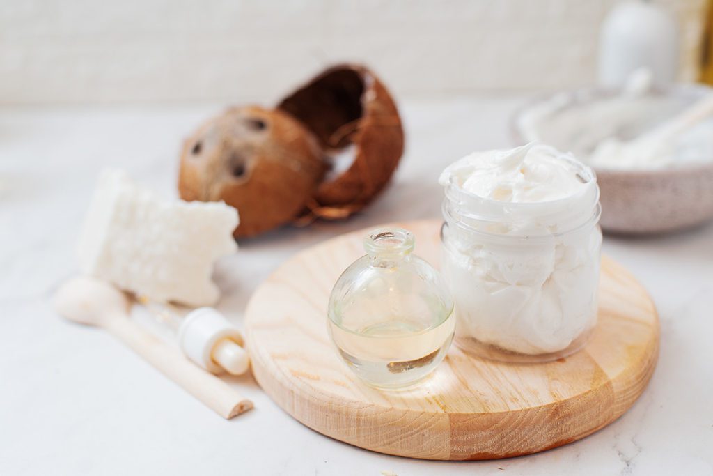 diy homemade whipped body butter with coconut